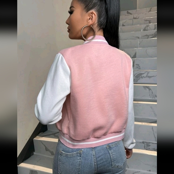 Pink R cropped jacket - Picture 2 of 5